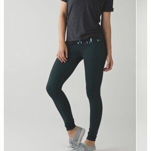 Lululemon Athletica Wunder Under Low Rise Leggings Full Length Green Size 6